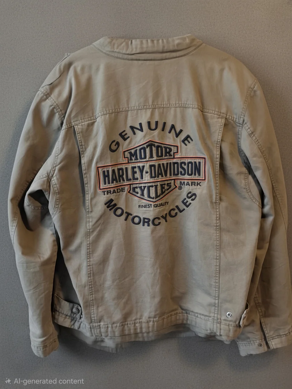 Harley-Davidson Men’s XL/tall army Green Utility Jacket W/hoodie